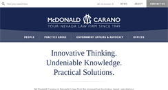 Desktop Screenshot of mcdonaldcarano.com